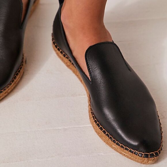 Free People Esme Espadrilles Leather Uppers New No Box Size 39 (US 8.5 FP.com) - Picture 2 of 7